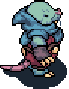 A Molekin walking to the right.