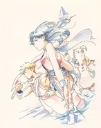 Preliminary key art drawing.