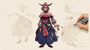 "Behind the Scenes" Erlina concept art thumbnail.