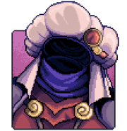 Talk portrait of puppet Resh'an.