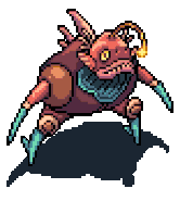 Mangler Fish idle combat animation.