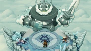 The party fighting the Elder Mist at the Elder Mist Trials.