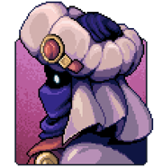 Talk portrait of Resh'an with a concerned expression.