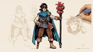 "Behind the Scenes" Keenathan concept art thumbnail.