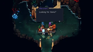 A merchant at Docarri Village.