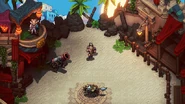 Verlot and Sylgain dueling against each other in Dweller's Fall Arena.