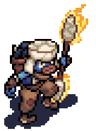 Srower idle combat animation.