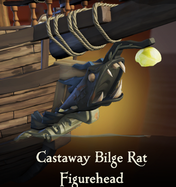 Castaway Bilge Rat Figurehead