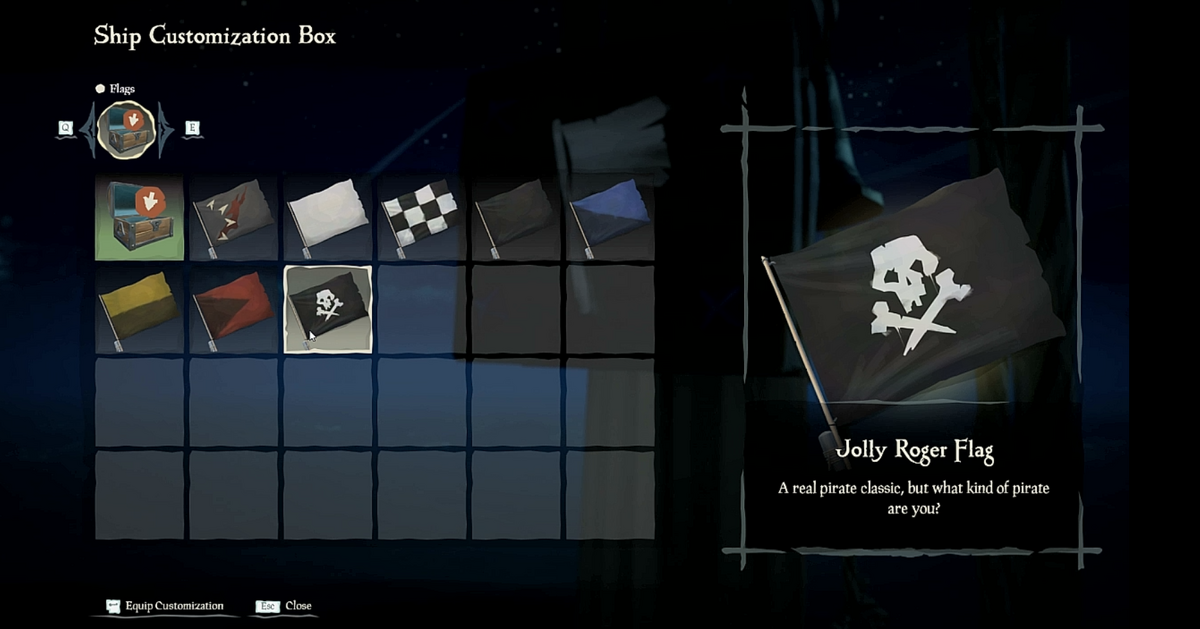 Ship Flag Customization Chest Sea of Thieves Wiki Fandom