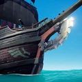 The Omen Figurehead on a Galleon.