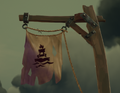 Die Flagge des Dagger Tooth Outpost