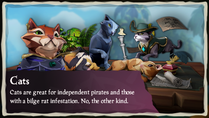 Sea of Thieves adding cats (in hats) and a new trading company in