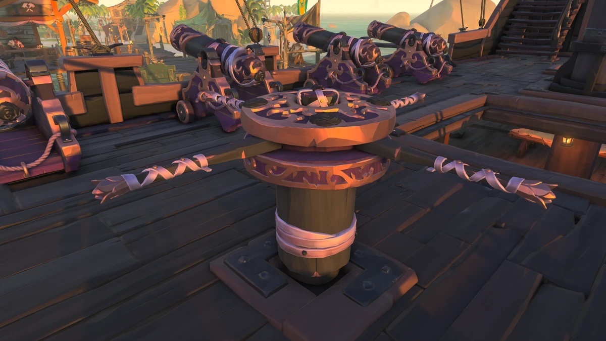 Thriving Wild Rose Capstan The Sea of Thieves Wiki