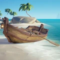 Bote de remos dentro del juego