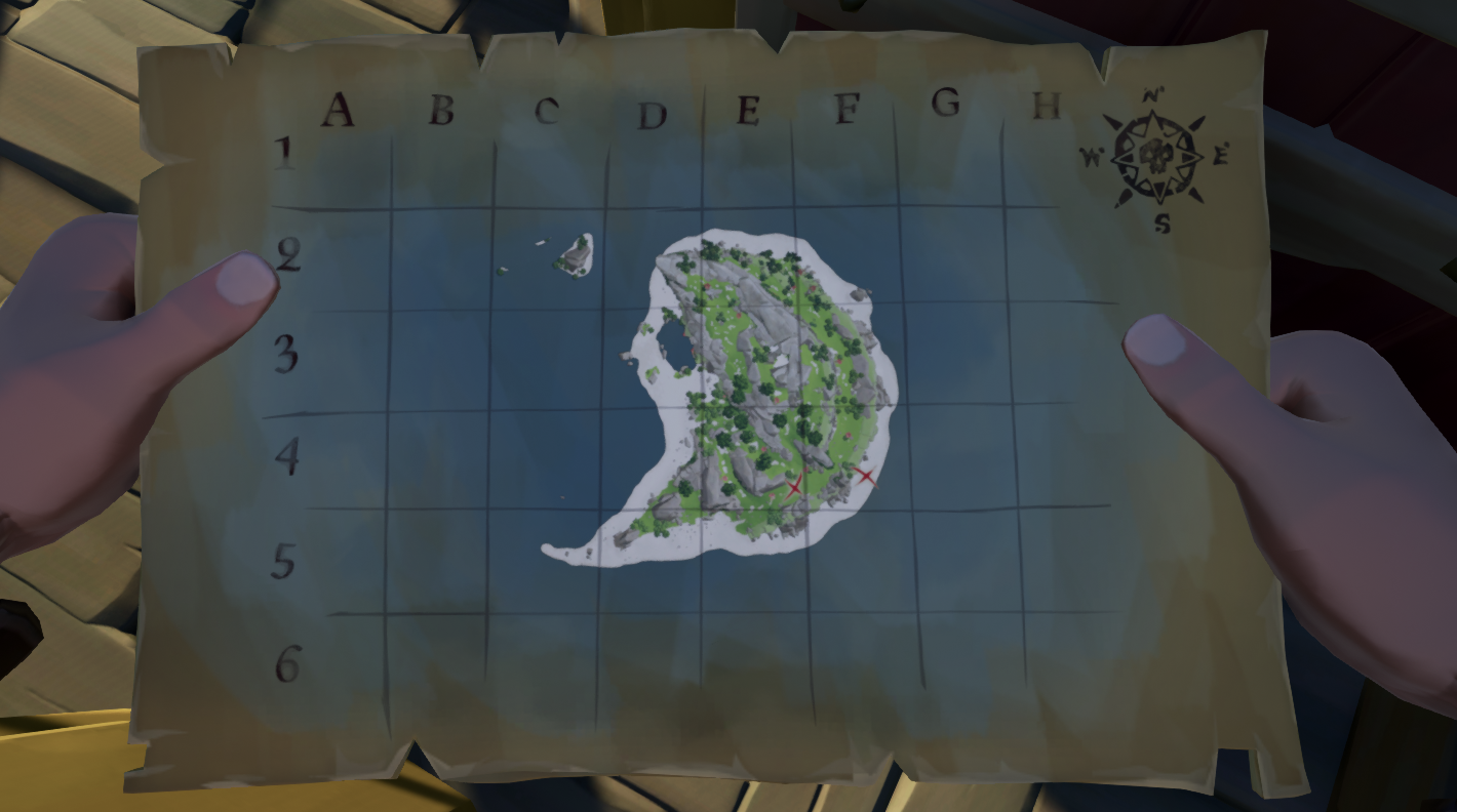 Vais poder enterrar tesouros e criar mapas para os encontrar em Sea of  Thieves