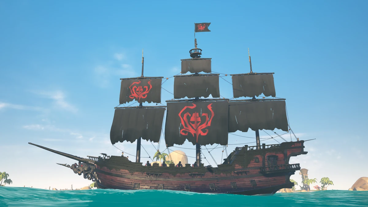 Inky Kraken Sails The Sea of Thieves Wiki