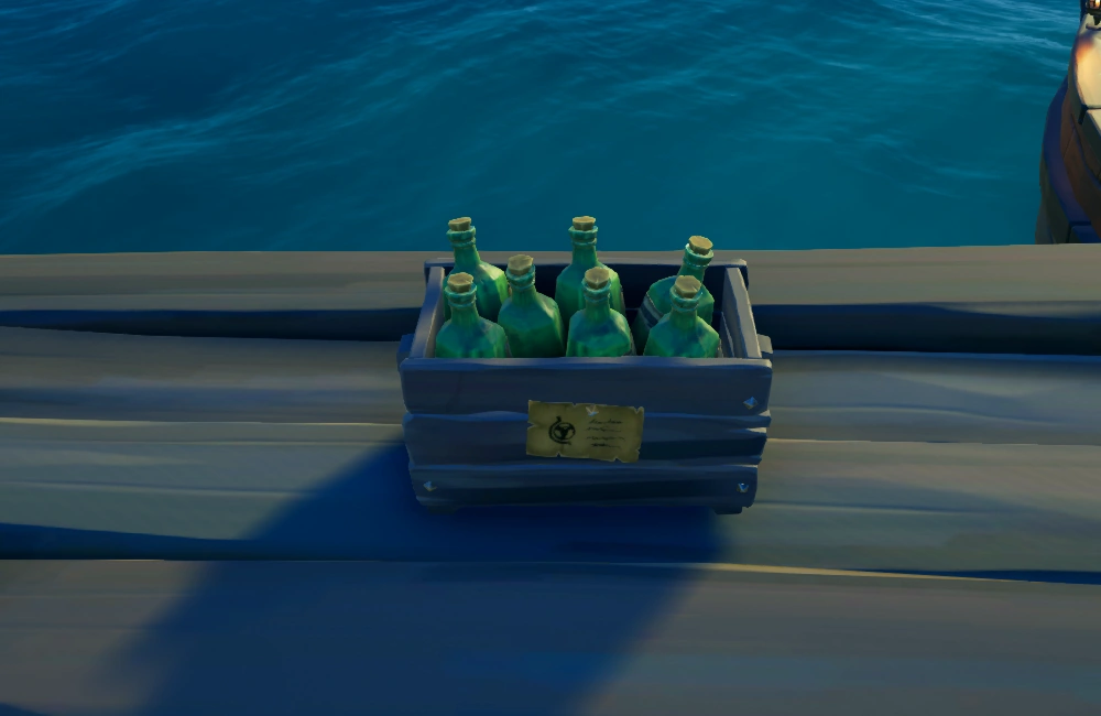 Crate of Rum Bottles The Sea of Thieves Wiki