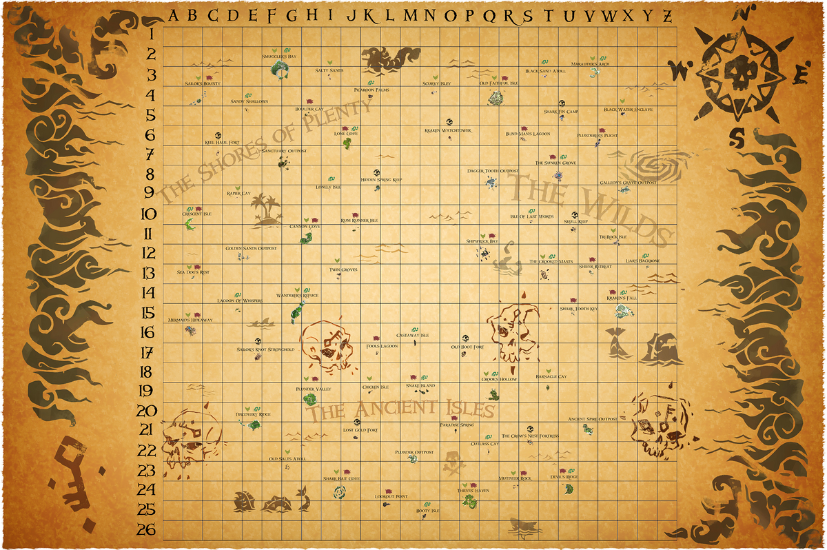 Где находится остров sea of thieves