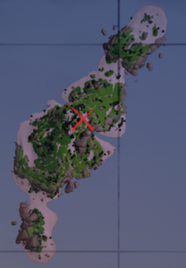Rocky Tunnel that Cuts Through on the map