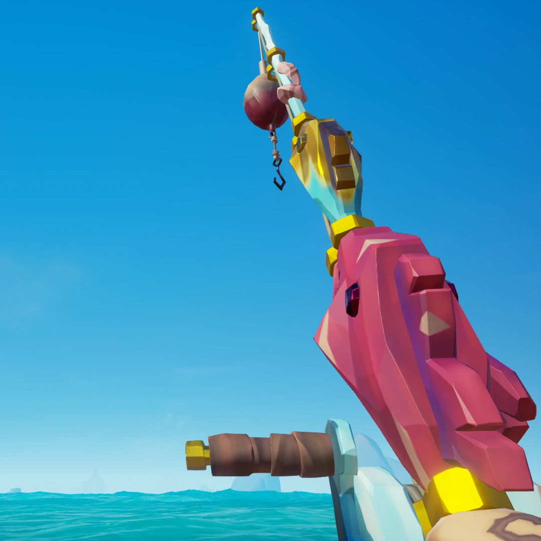 Ruby Splashtail Fishing Rod The Sea of Thieves Wiki
