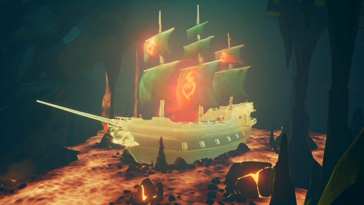 Капитан Пылающее сердце Sea of Thieves