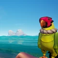 The Macaw with the Macaw Bilge Rat Outfit equipped.