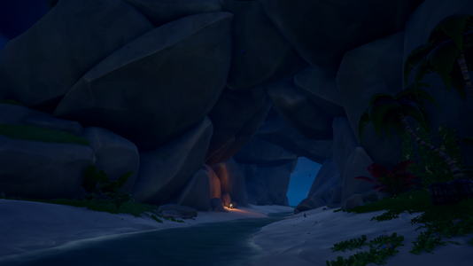 Rocky Tunnel that Cuts Through