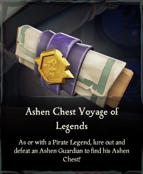 Ashen Chest Voyage of Legends The Sea of Thieves Wiki