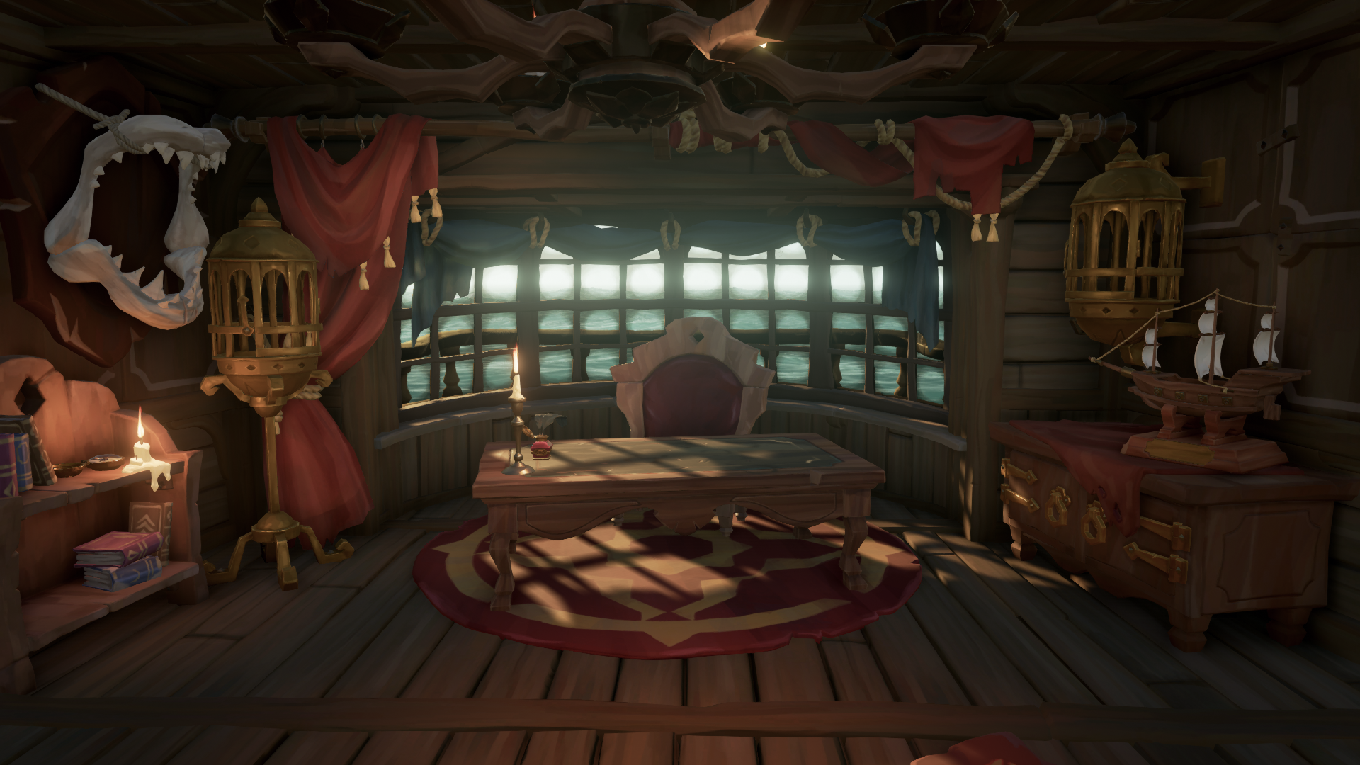 Капитанская каюта в Sea of Thieves