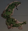 Crescent Isle as seen on the Map Table.