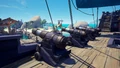 The Rogue Sea Dog Cannons on a Galleon.