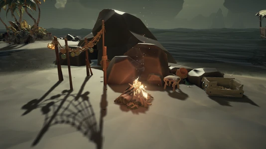 Campfire at the Fishing Camp