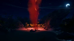 The Ashen Winds Cloud above the summoning ritual.