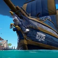 The Merchant Alliance Figurehead on a Galleon.