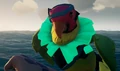 The Macaw with the Macaw Ghost Outfit equipped.