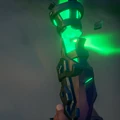 The Flintlock in hand.