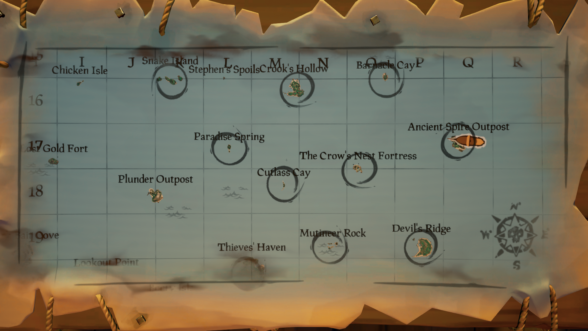 sea of thieves map