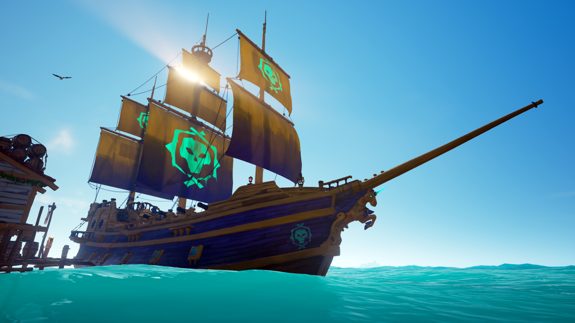 the golden pirate ship