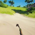The Cutlass in hand.