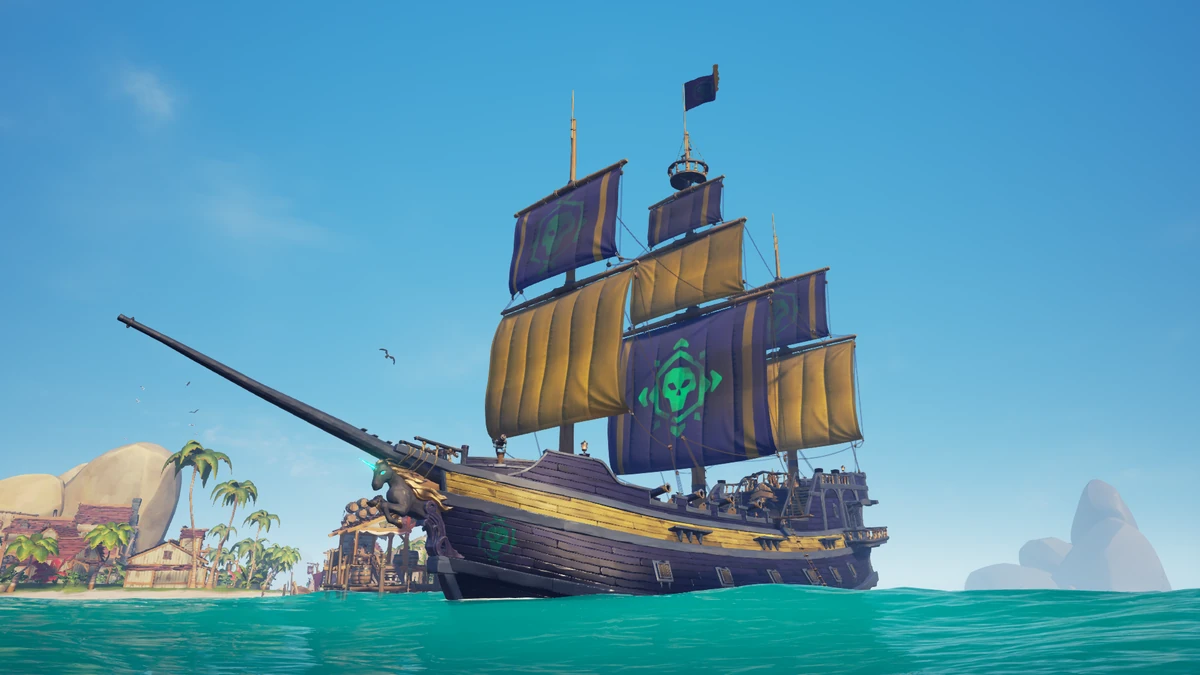 Athena's Fortune Inaugural Guardian Sails The Sea of Thieves Wiki