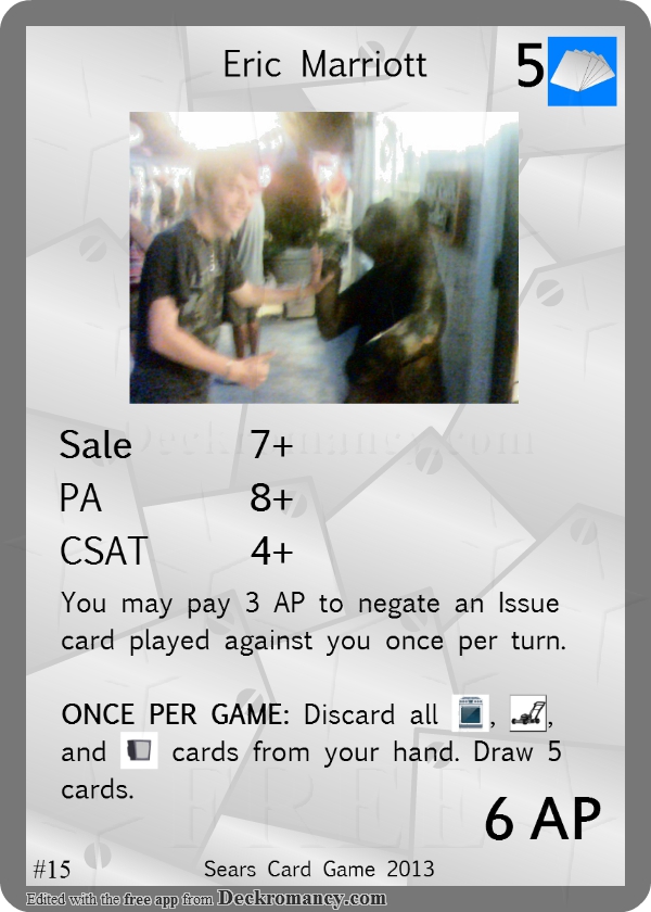 Sears Card Game Sears Cards Wiki Fandom