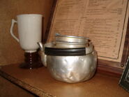 Tea Pot, Cup, Menu