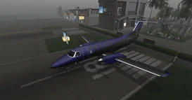 B & B AIR's Cessna Citation 560XL preparing for departure at Hollywood Airport.