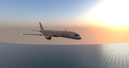 757 Sunset flying.png (1.22 MB) Kousara's Charters 757 Flying in The Sunset at the Sea!