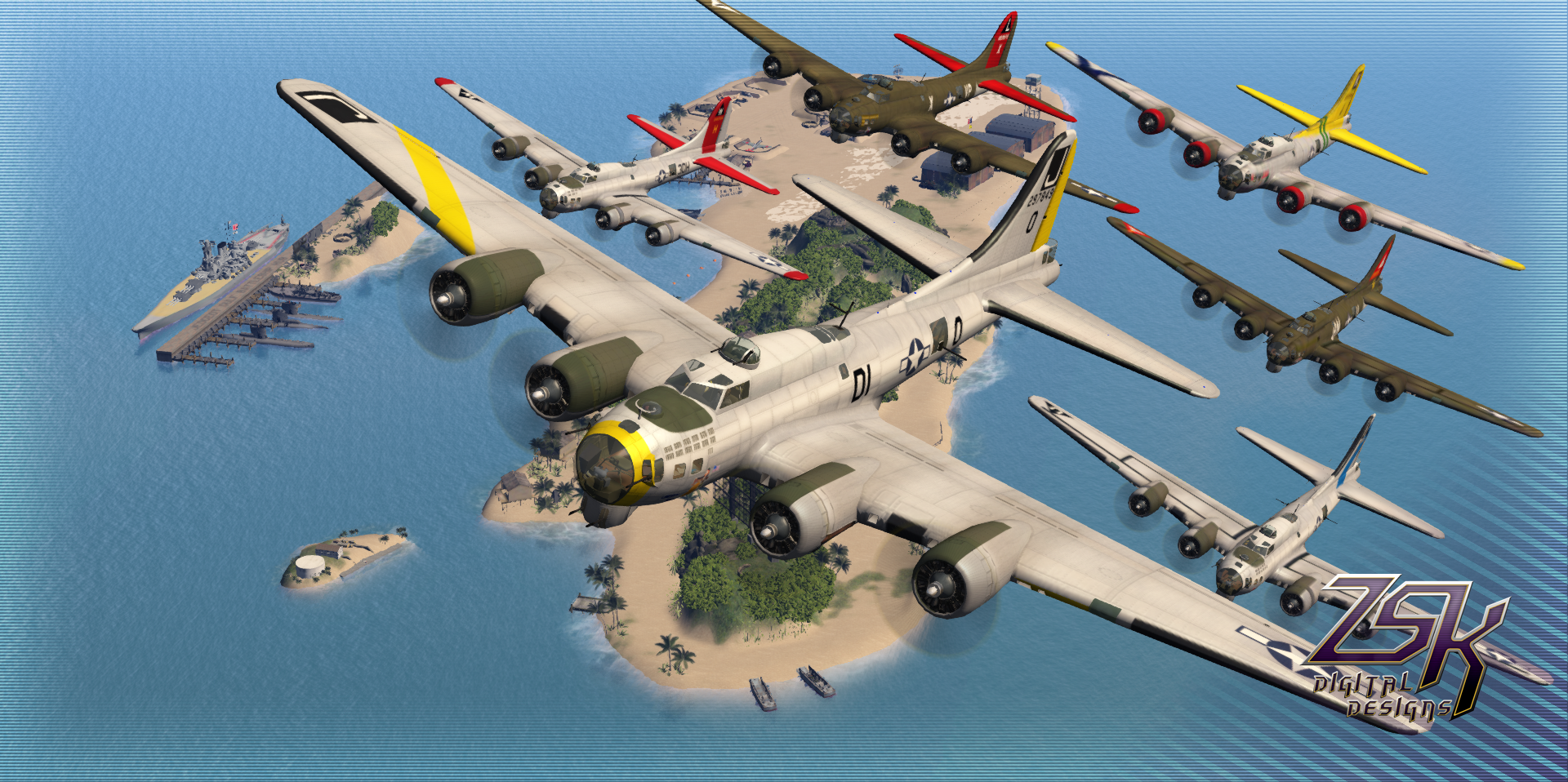 Boeing B 17g Flying Fortress Zsk A T Second Life Aviation Wiki Fandom