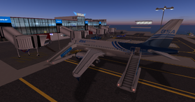 At Aleksandr International Airport