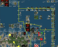 Safe flight routes between East Nautilus / Blake Sea and Corsica as of February 2015.