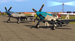 THI P-51B/C next to a ZSK & A-T P-51D