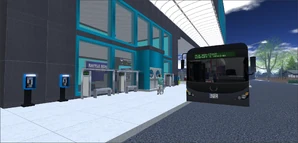 New Horizons Airport, entrance (May 2015).