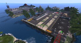 Seychelles Isles Airport, looking north-east (February 2015).